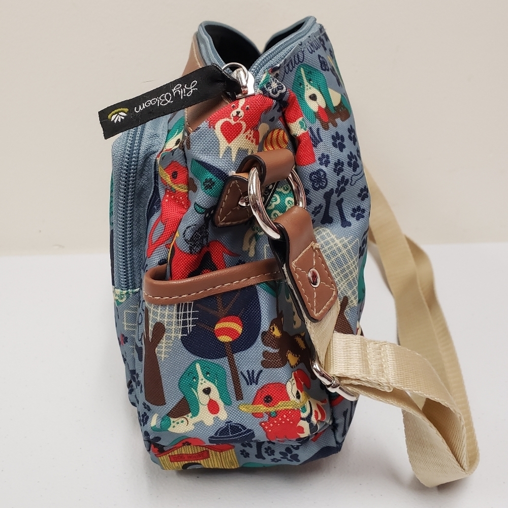 Lily Bloom Who Let the Dogs Out Crossbody Bag Purse - Picture 3 of 12
